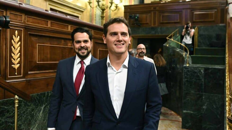 Albert Rivera, en el pleno del Open Arms.