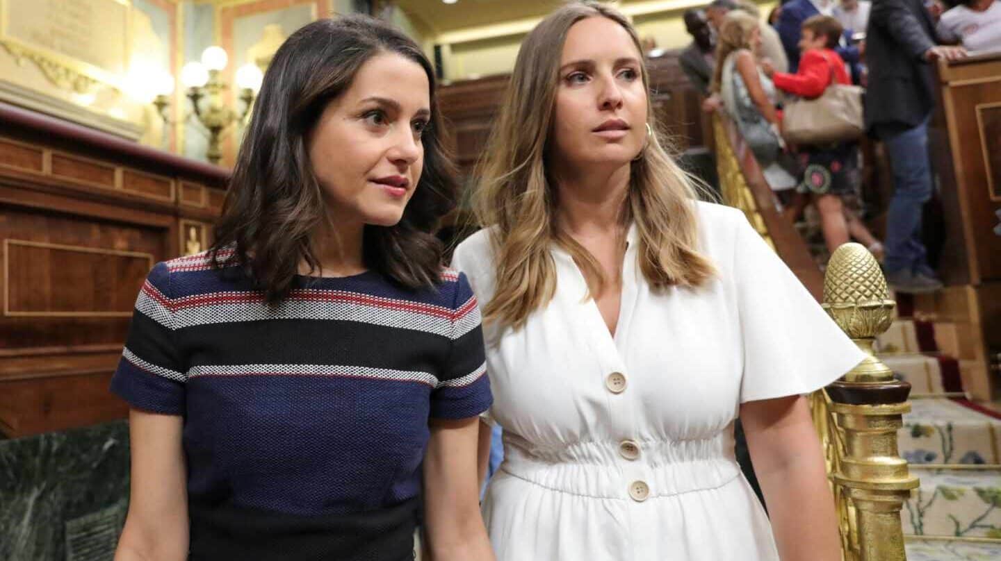 Inés Arrimadas y Melisa Rodríguez llegan al pleno del Open Arms.
