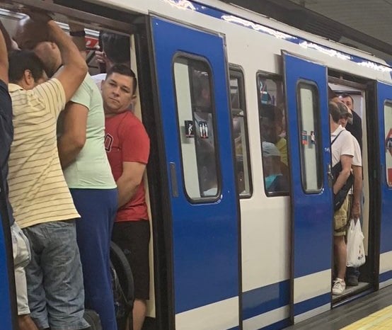 Metro de Madrid en agosto