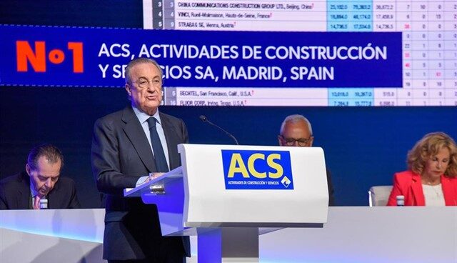 El presidente de ACS, Florentino Pérez