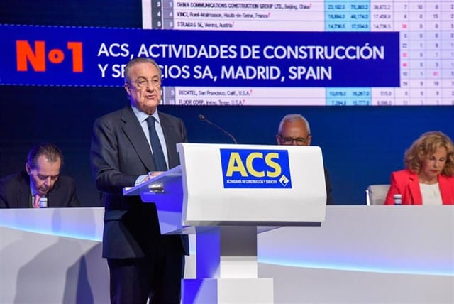 El presidente de ACS, Florentino Pérez
