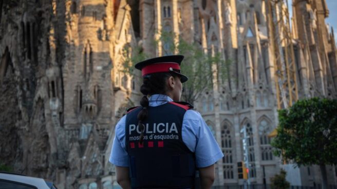 Una mosso de Esquadra, en Barcelona.