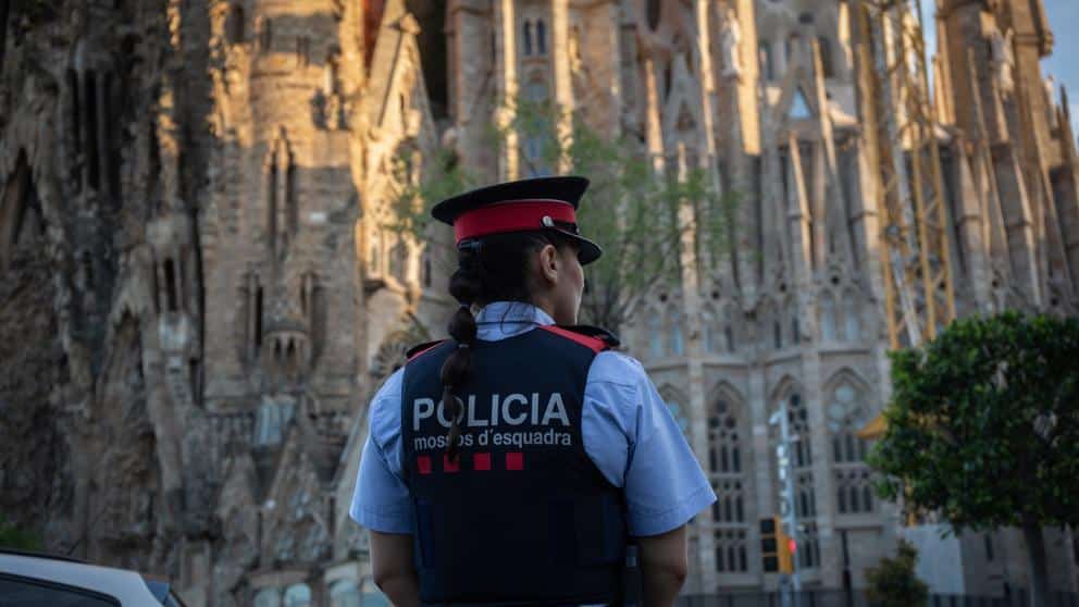 Una mosso de Esquadra, en Barcelona.