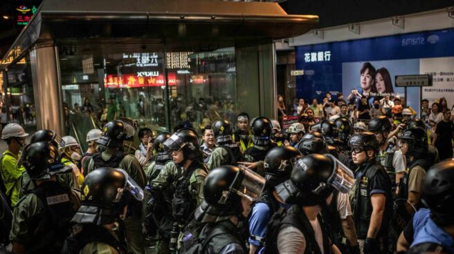 Protestas en Hong Kong.