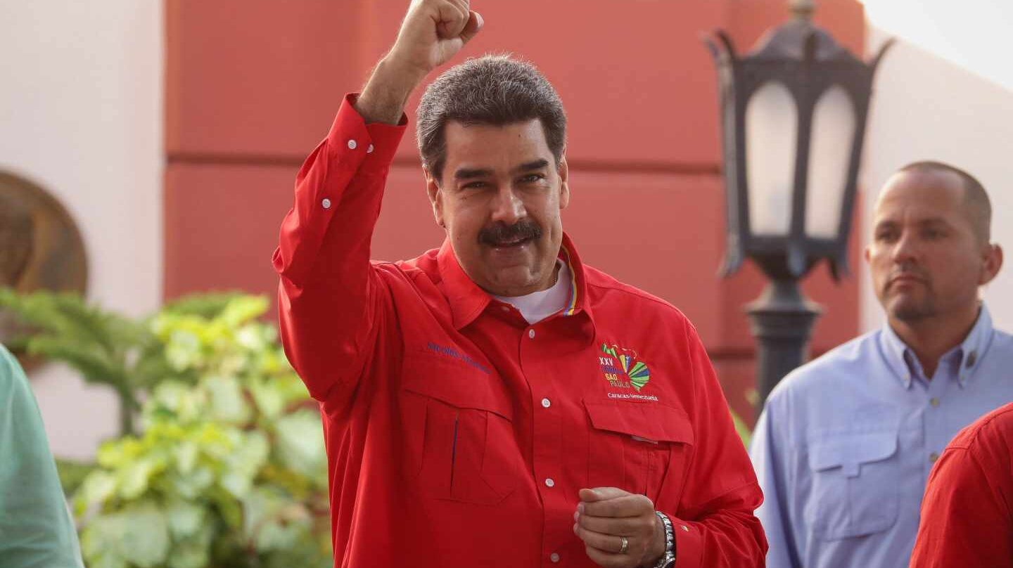 El líder del régimen chavista, Nicolás Maduro, en el reciente Foro de Sao Paul