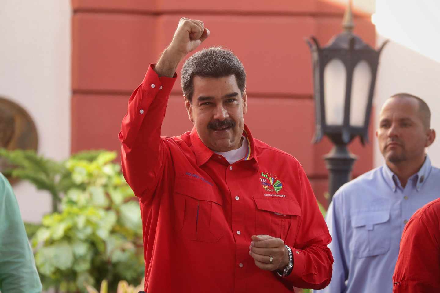 El líder del régimen chavista, Nicolás Maduro, en el reciente Foro de Sao Paul