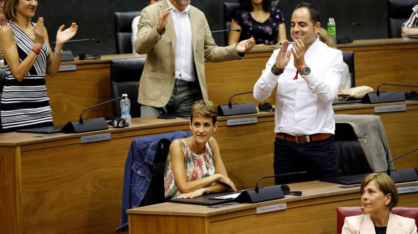 La secretaria general del PSN-PSOE, María Chivite, ha sido elegida este viernes por el Parlamento de Navarra presidenta del Gobierno Foral