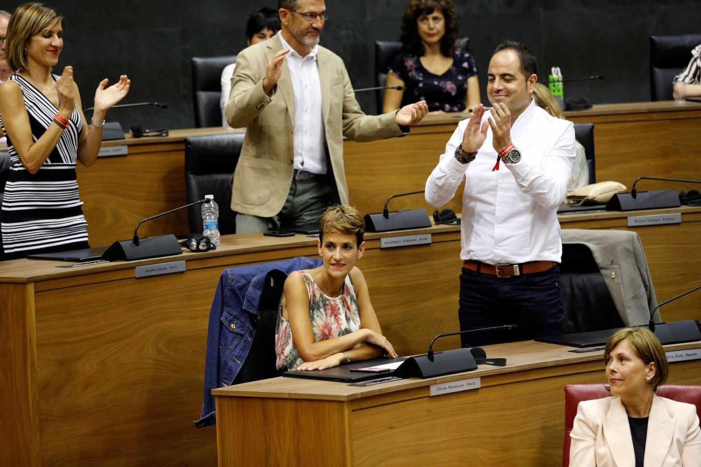 La secretaria general del PSN-PSOE, María Chivite, ha sido elegida este viernes por el Parlamento de Navarra presidenta del Gobierno Foral