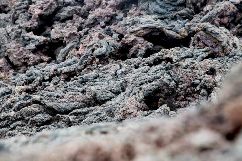Detalle de la lava petrificada