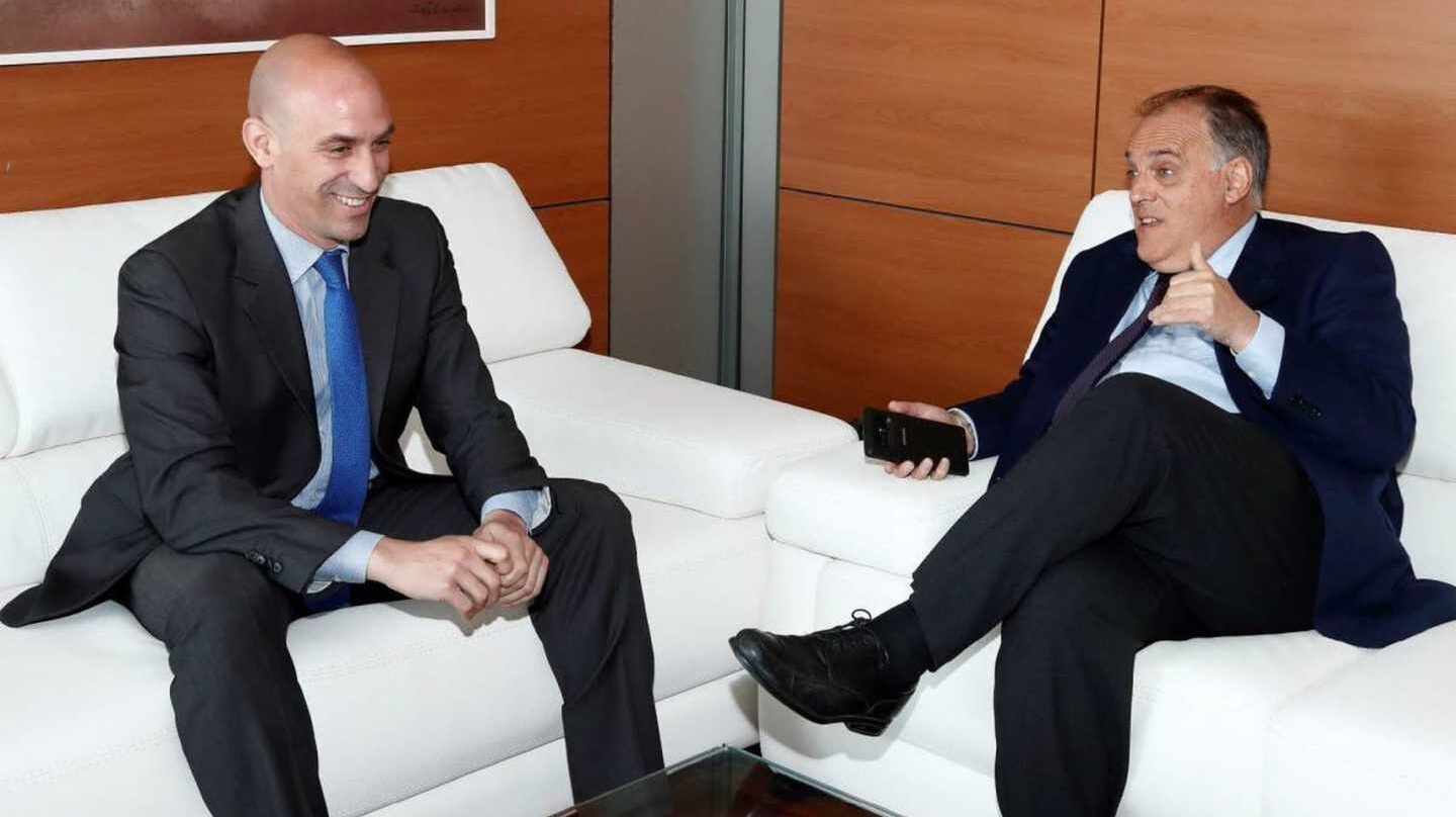 Luis Rubiales y Javier Tebas