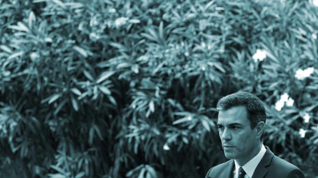 El presidente del Gobierno en funciones, Pedro Sánchez, en el Palacio de Marivent.