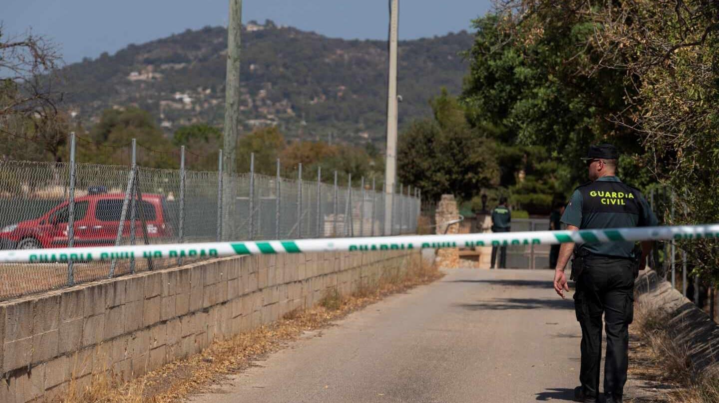 Zona en la que han caído los aparatos siniestrados en el accidente aéreo de Mallorca.