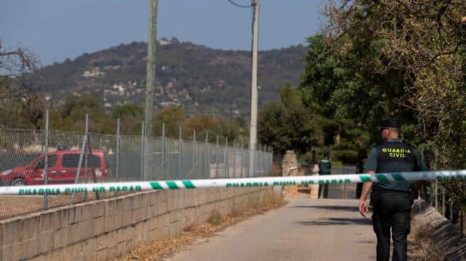 Zona en la que han caído los aparatos siniestrados en el accidente aéreo de Mallorca.