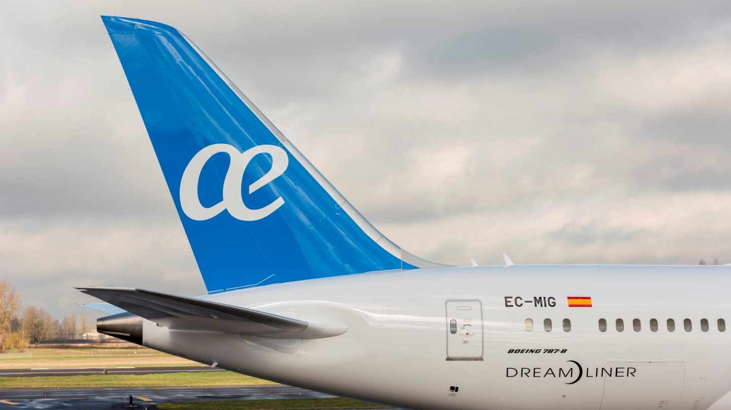 Un avión de la aerolínea Air Europa.