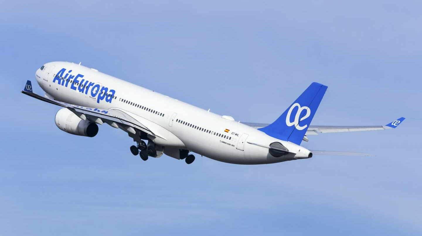 Un avión de la aerolínea Air Europa.