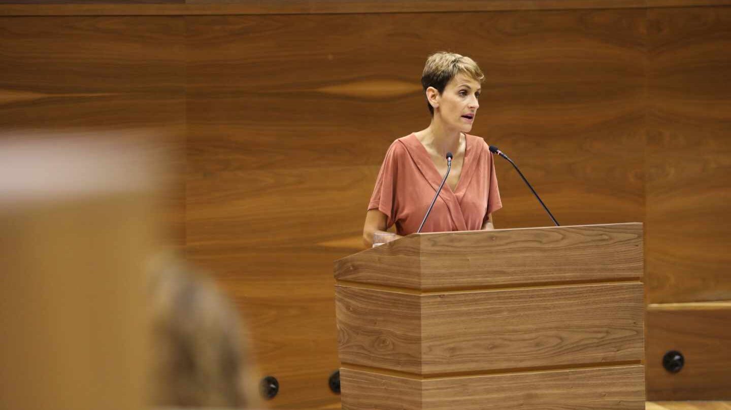 La presidenta de Navarra, María Chivite.