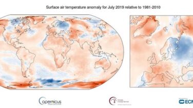 Julio de 2019 bate récord de calor mundial desde que hay datos