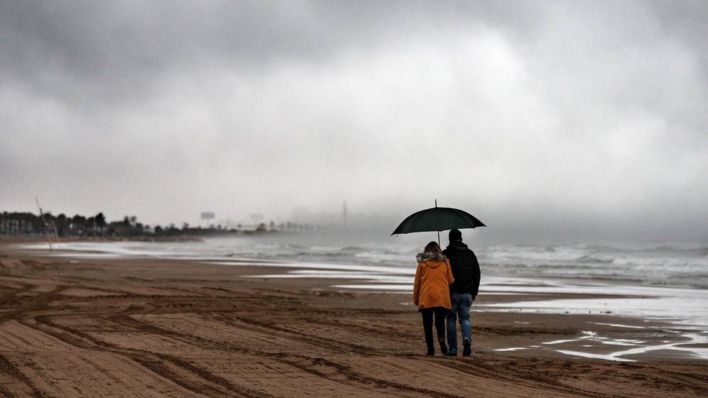 Imagen de archivo de una tormenta en Valencia