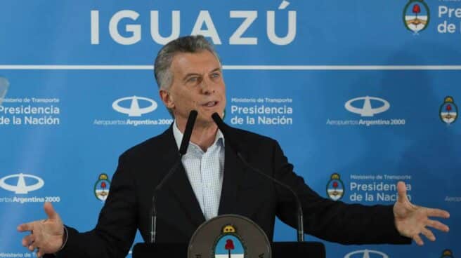 macri efe El presidente de Argentina, Mauricio Macri, en la inauguración de la ruta Madrid-Iguazú de Air Europa.