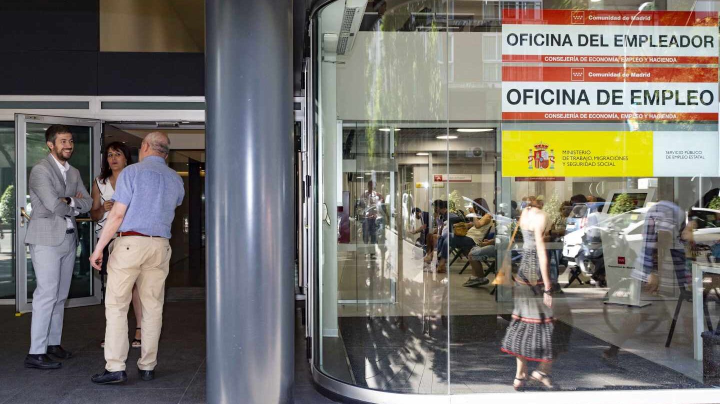 Oficina de empleo, en la Comunidad de Madrid.
