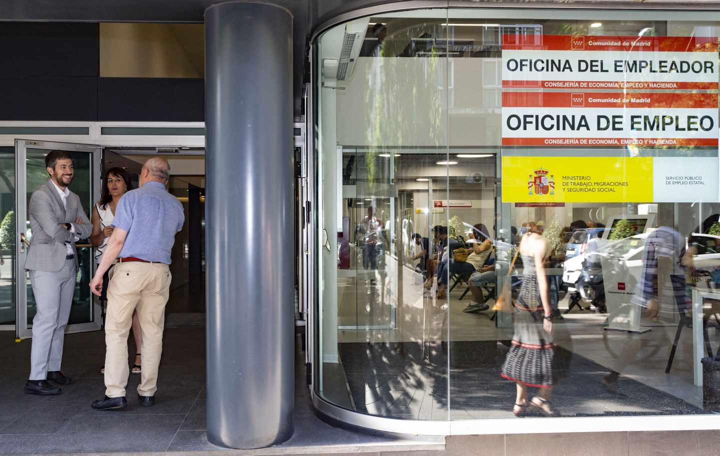 Oficina de empleo, en la Comunidad de Madrid.