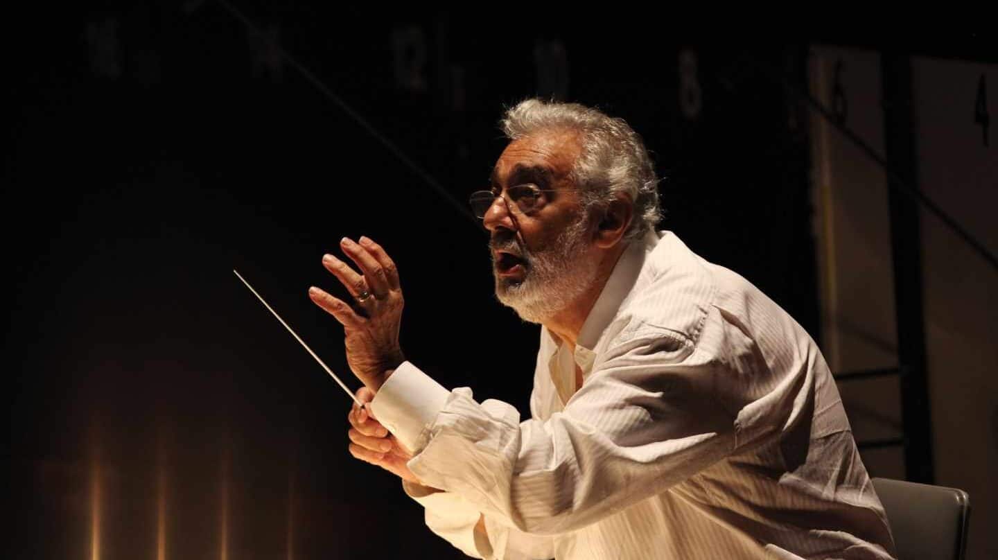 El tenor español Plácido Domingo.
