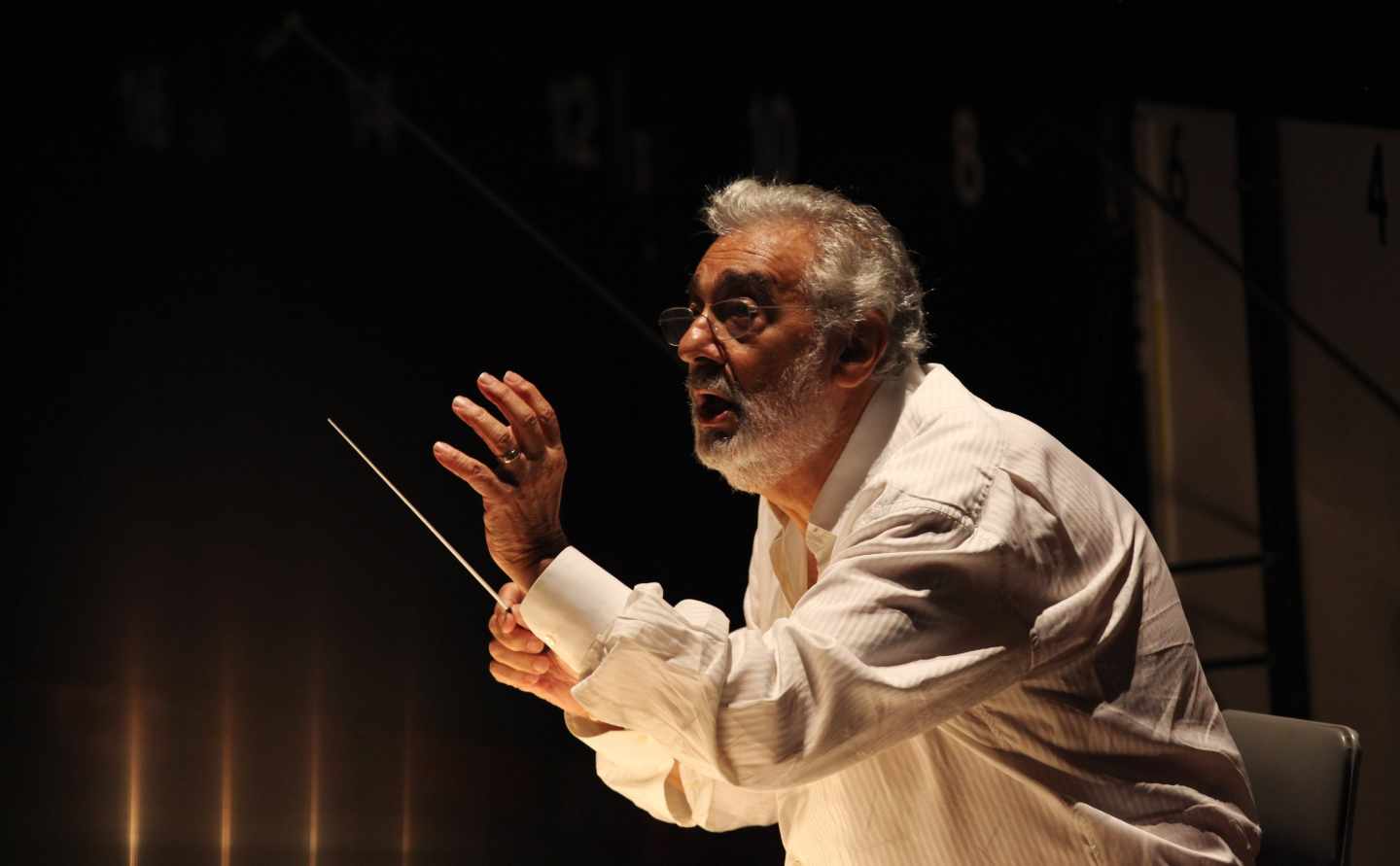 El tenor español Plácido Domingo.