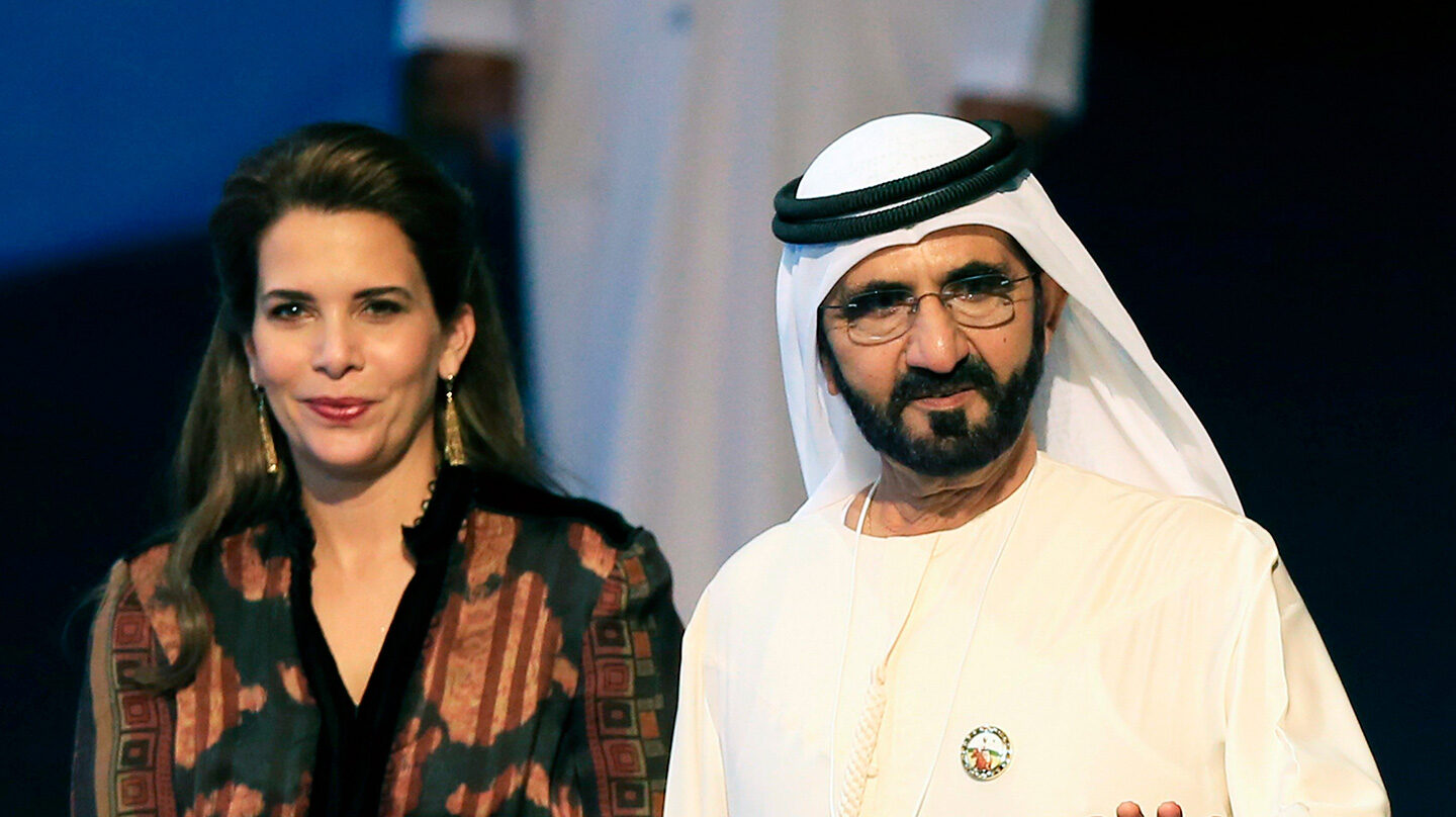 La princesa Haya junto al emir de Dubai, Mohamed bin Rashid al Maktoum, en sus tiempos felices.