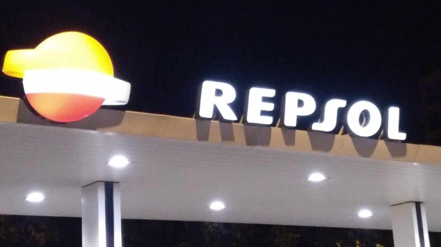 Una gasolinera de la red de Repsol.