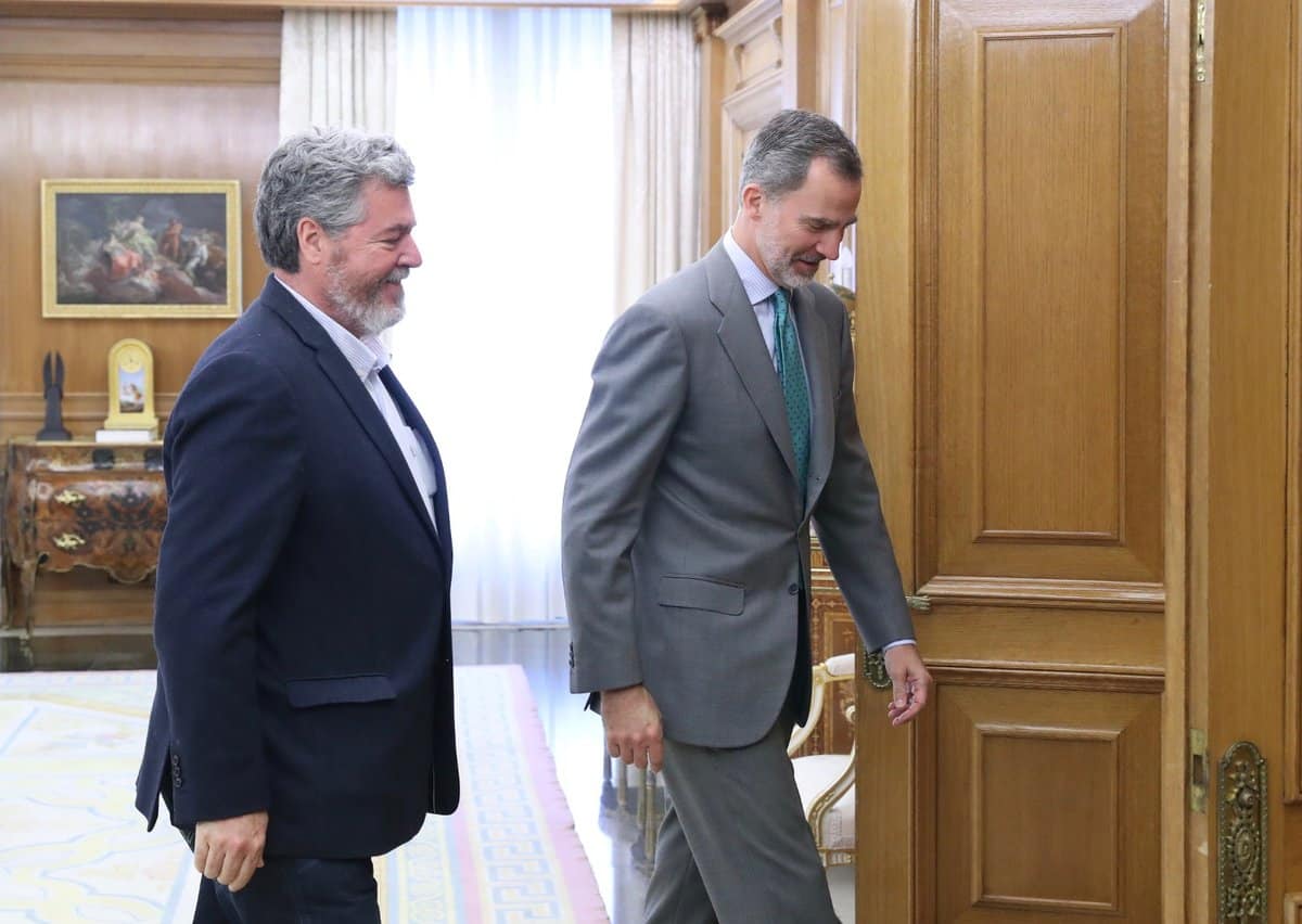 Juantxo Uralde, durante la Audiencia del Rey Felipe VI el pasado 5 de junio.