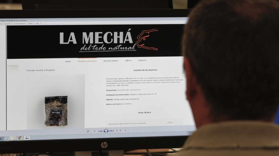 Página web de la marca de carne mechada 'La Mechá'.