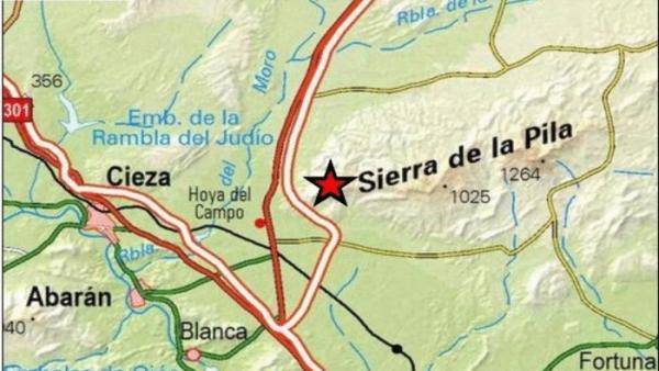 Los municipios murcianos de Blanca y Fortuna sienten un leve terremoto