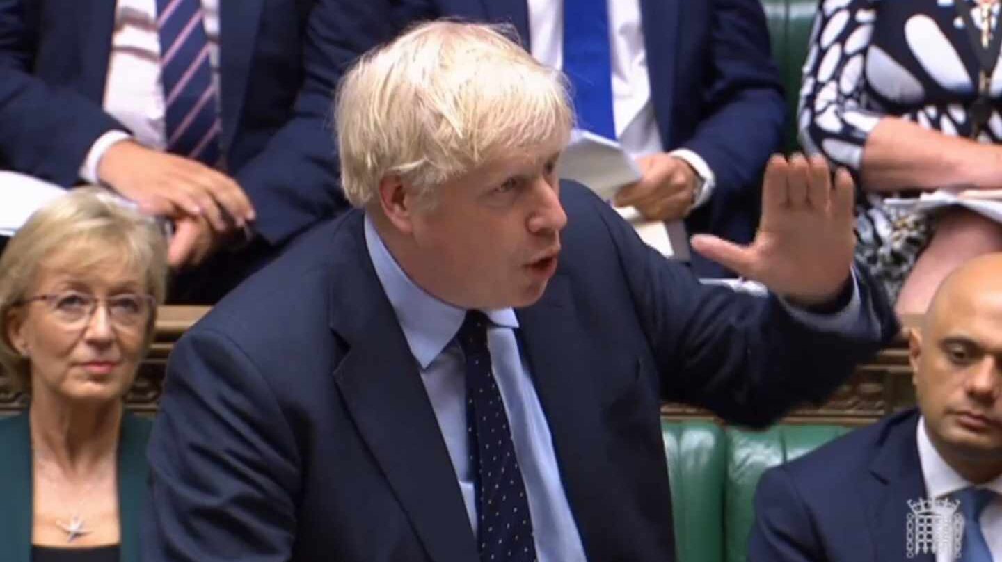 Boris Johnson, en el Parlamento.