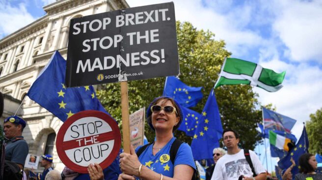 Protestas en Londres contra el Brexit.