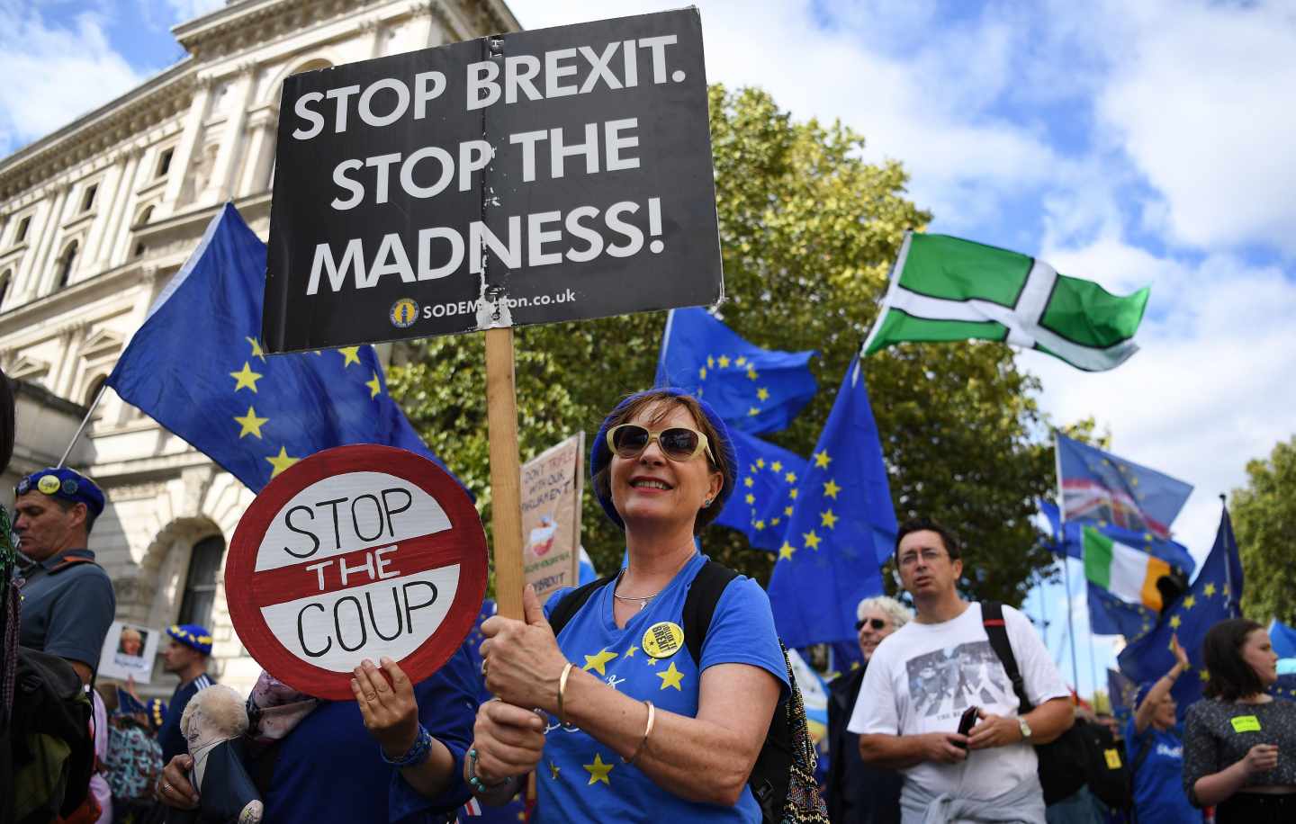 Protestas en Londres contra el Brexit.