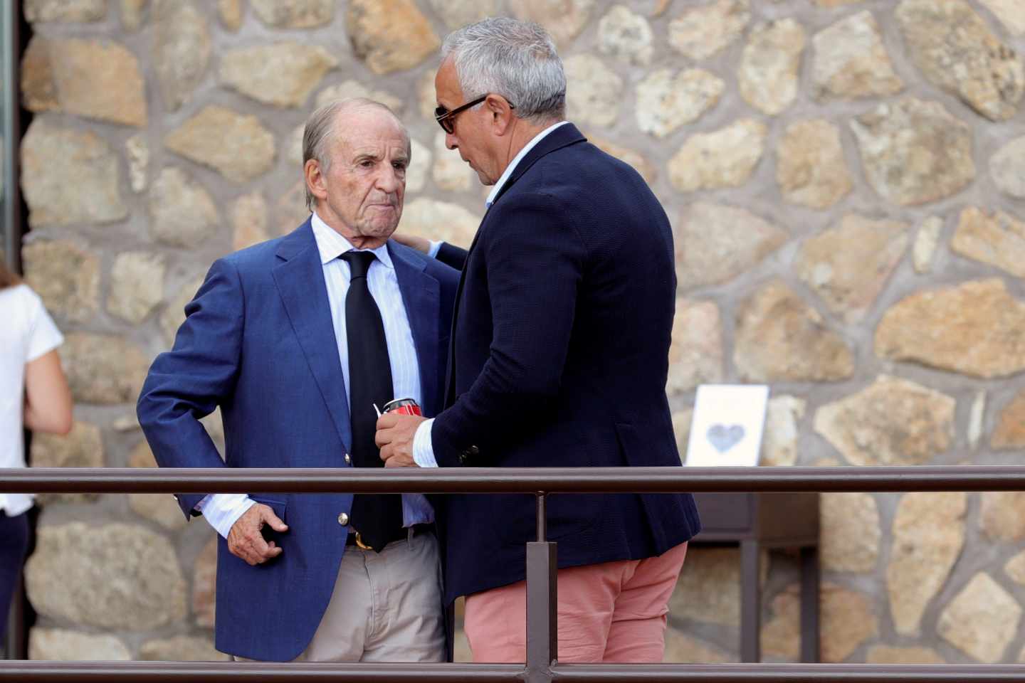 José María García, con Alejandro Blanco en Cercedilla.