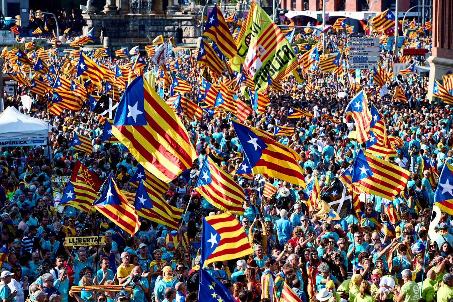 Aragonés se la juega en la manifestación de la Diada para presionar a Sánchez