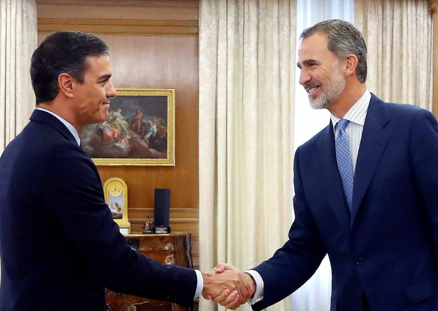 Sánchez se reúne con el Rey en Zarzuela en plena negociación para su investidura