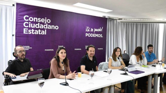 Reunión del Consejo Ciudadano de Podemos.