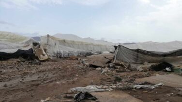 La gota fría arrasa 200 hectáreas de invernaderos en Almería