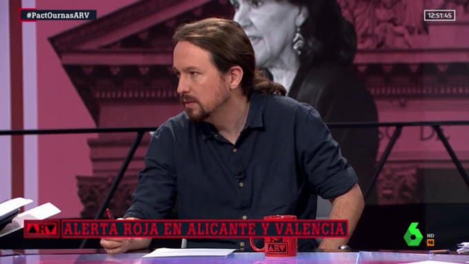 Pablo Iglesias, en La Sexta.