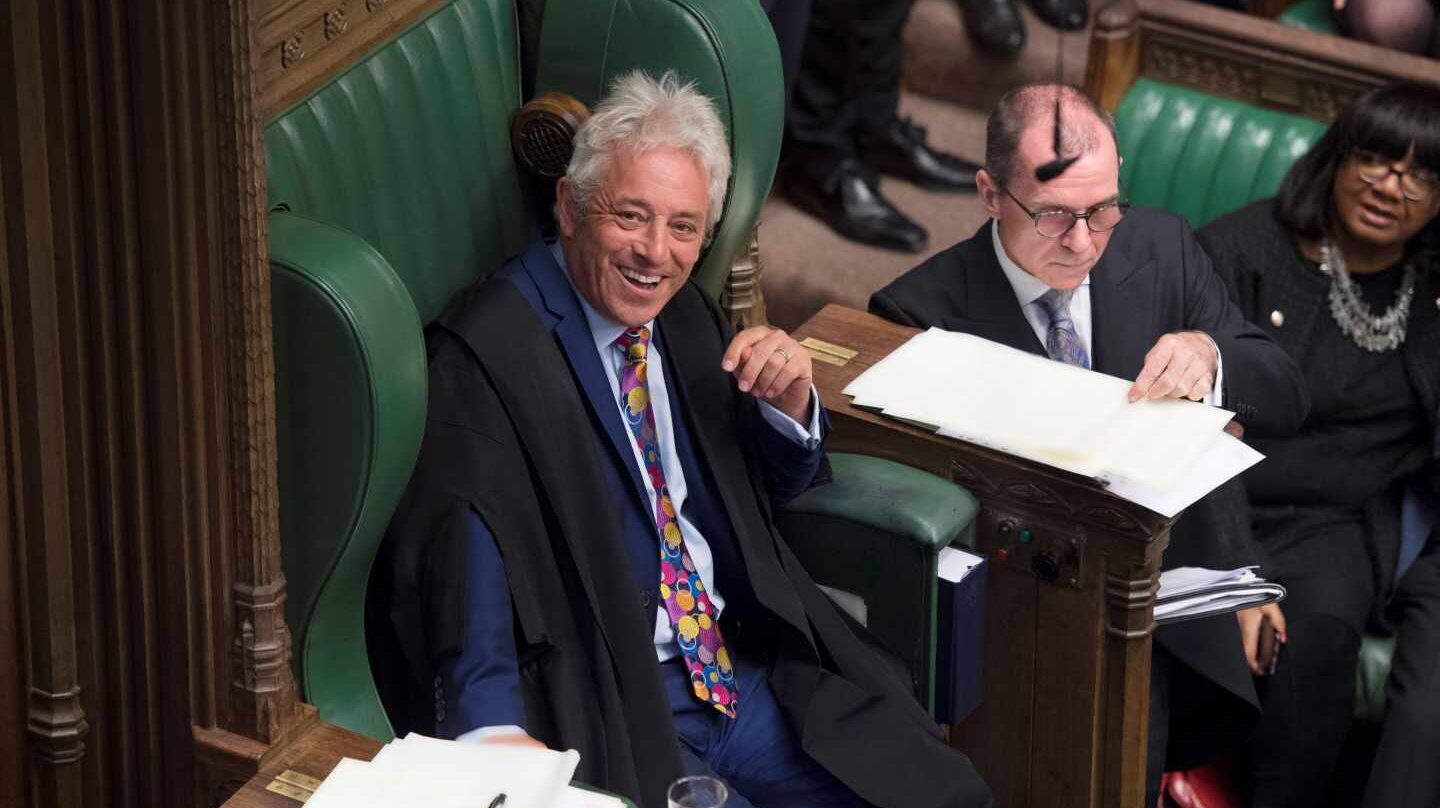 John Bercow, el 'speaker'más carismático del Parlamento británico, durante la sesión del lunes.