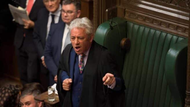 John Bercow, presidente del Parlamento británico, en plena sesión.