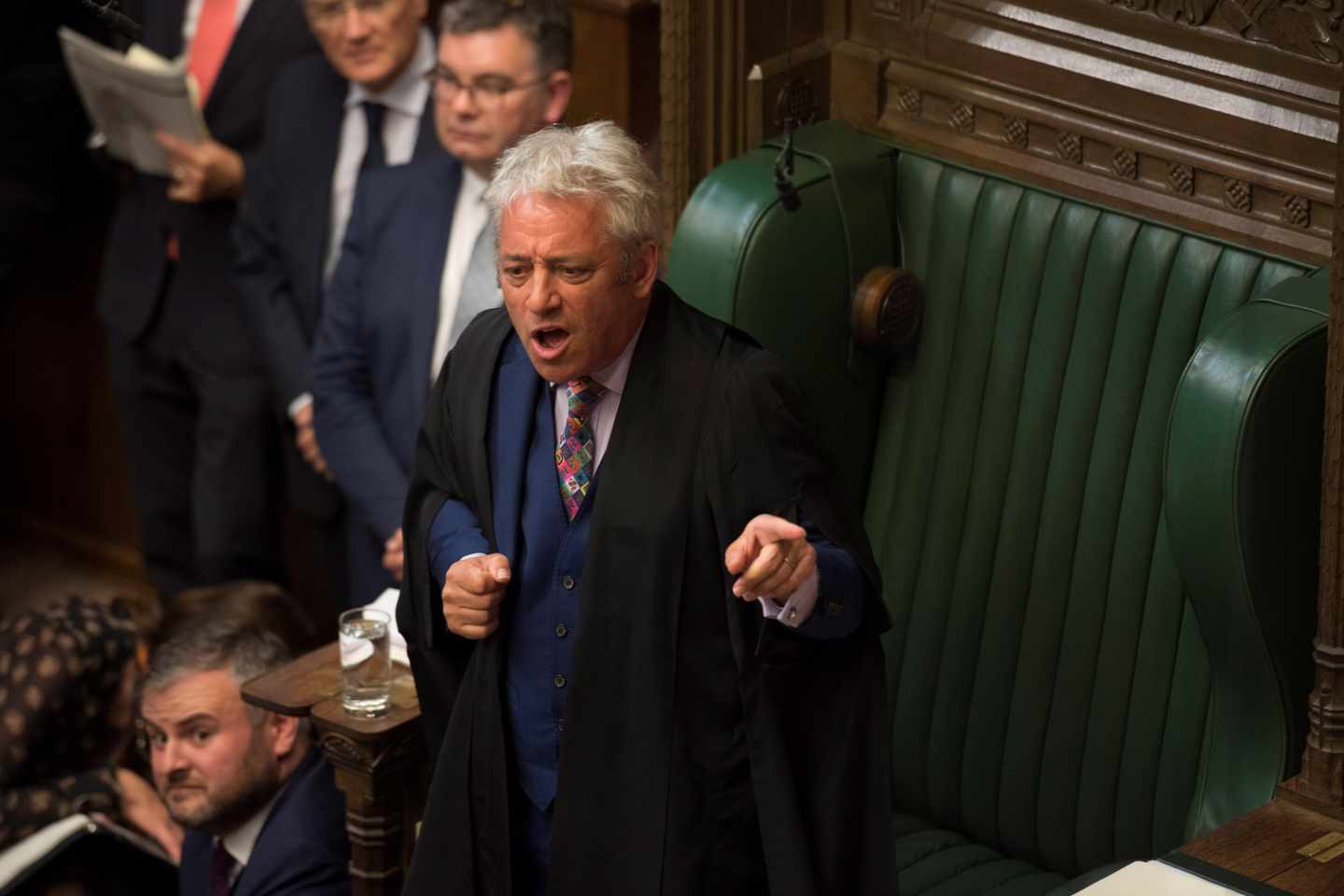 John Bercow, presidente del Parlamento británico, en plena sesión.