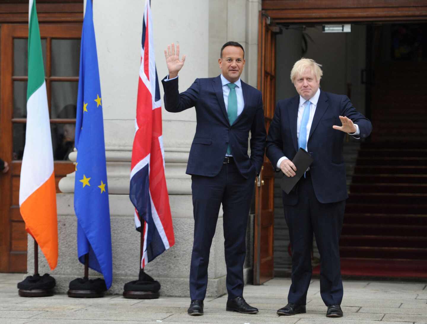 Leo Varadkar y Boris Johnson