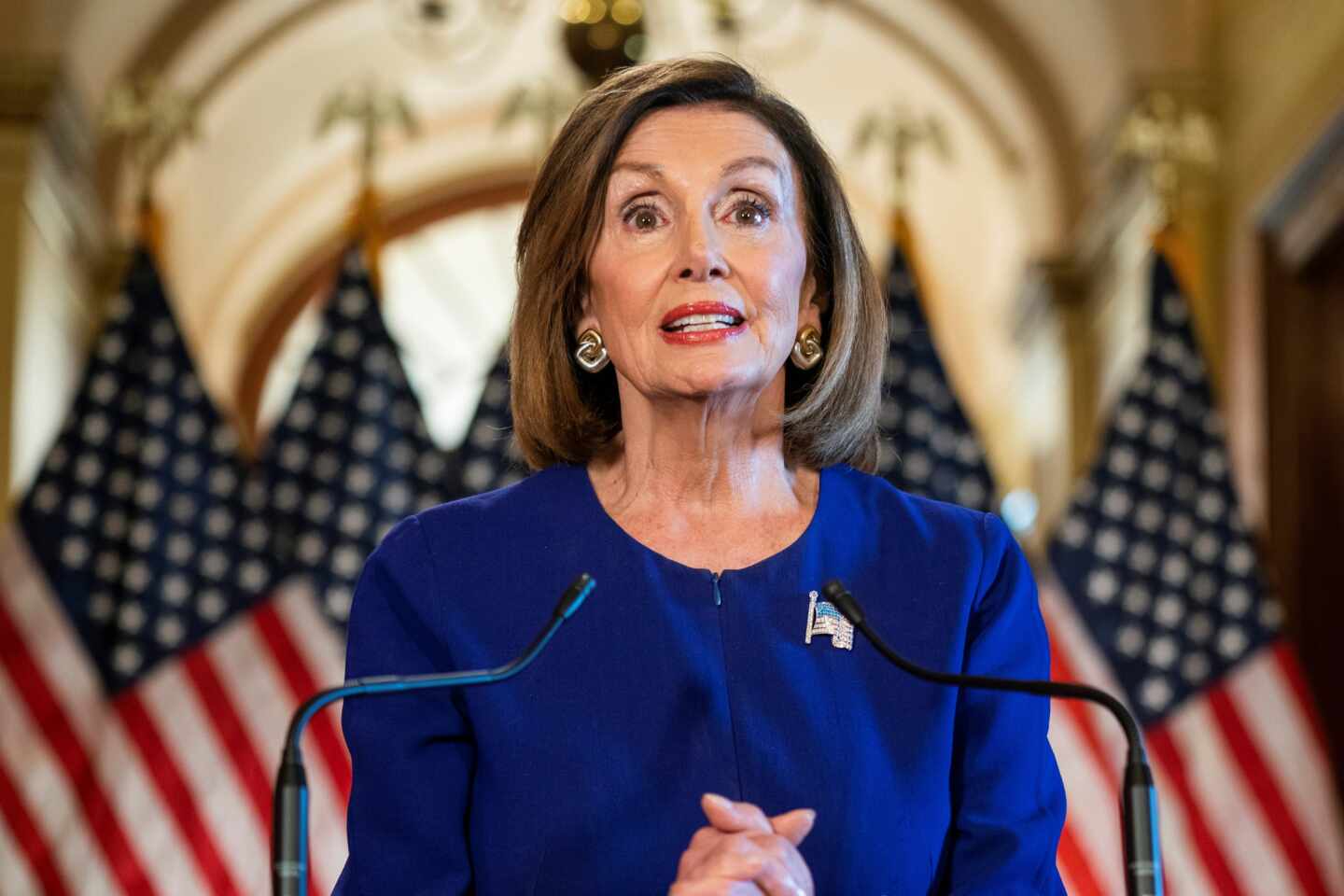 Nancy Pelosi, presidenta de la Cámara de Representantes.