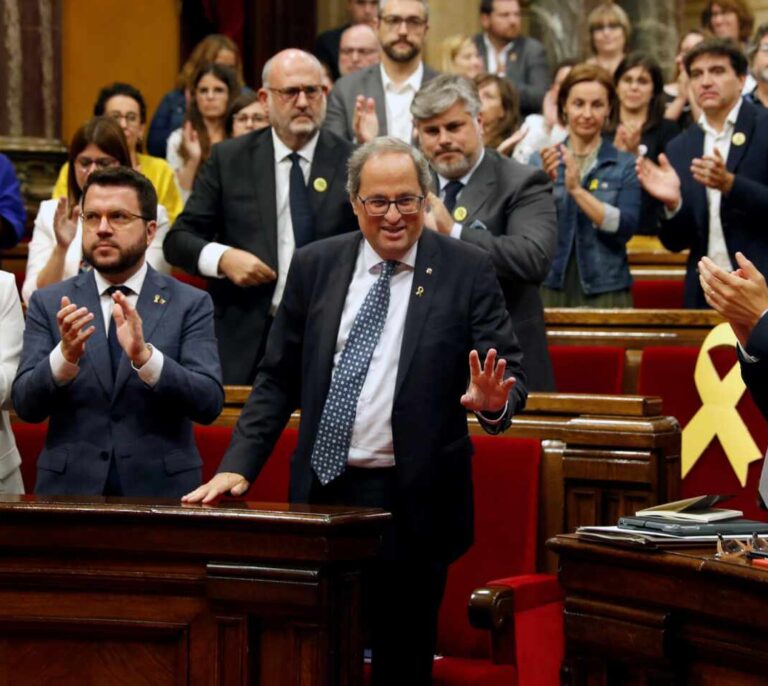 Torra cree que "ha llegado la hora de plantarse" y exige el apoyo del PSC
