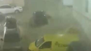 Málaga, azotada por el temporal