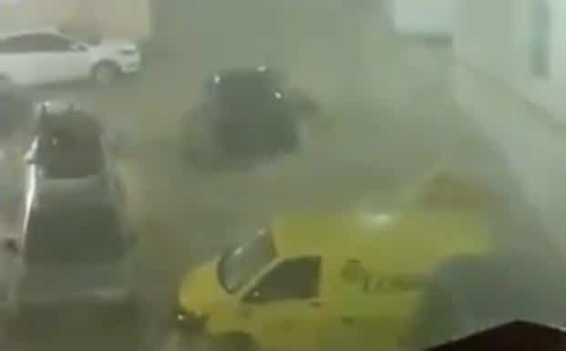 Málaga, azotada por el temporal