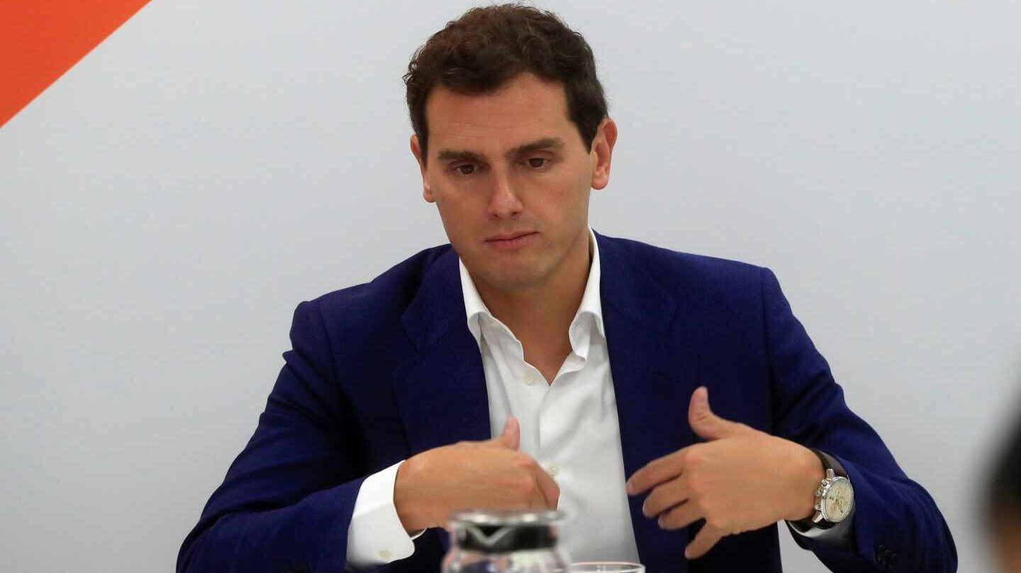 Albert Rivera, en la sede de Ciudadanos.